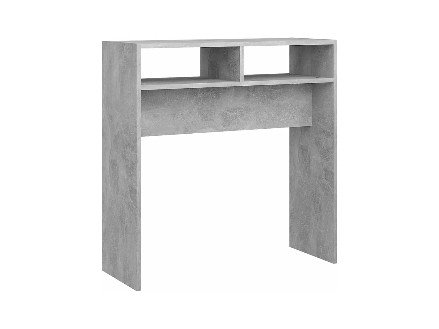 Table console Gris béton 78x30x80 cm Aggloméré GHR44345