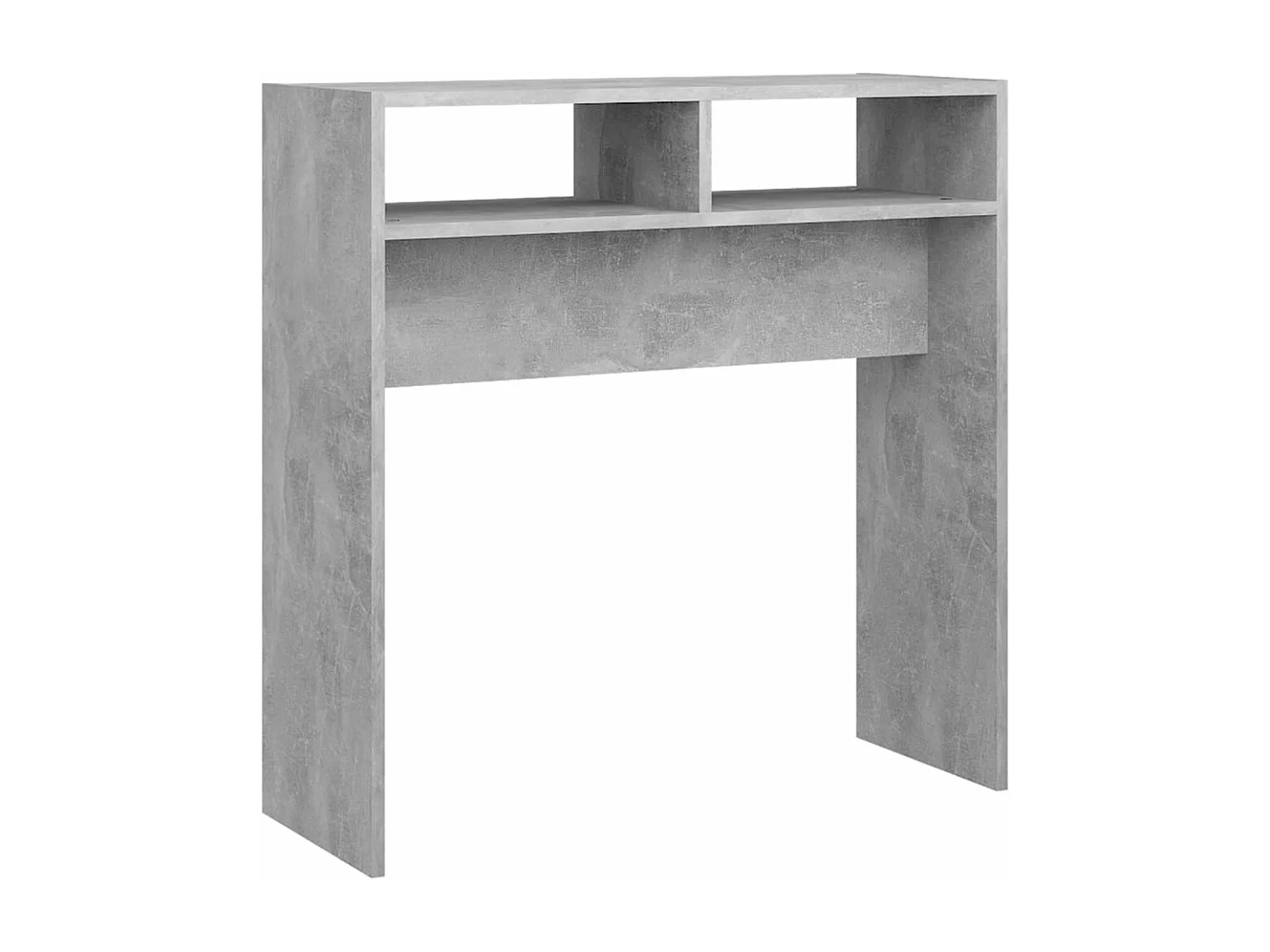 Table console Gris béton 78x30x80 cm Aggloméré GHR44345