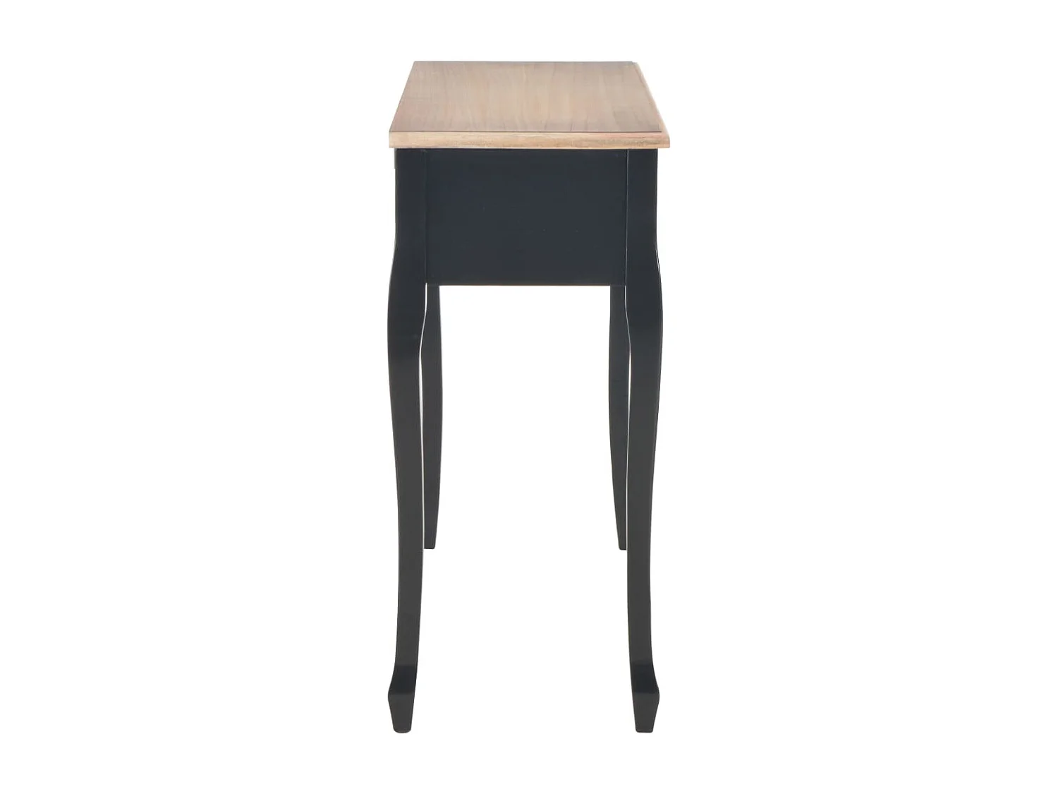 Table de console et coiffeuse avec 3 tiroirs Noir GHR23448