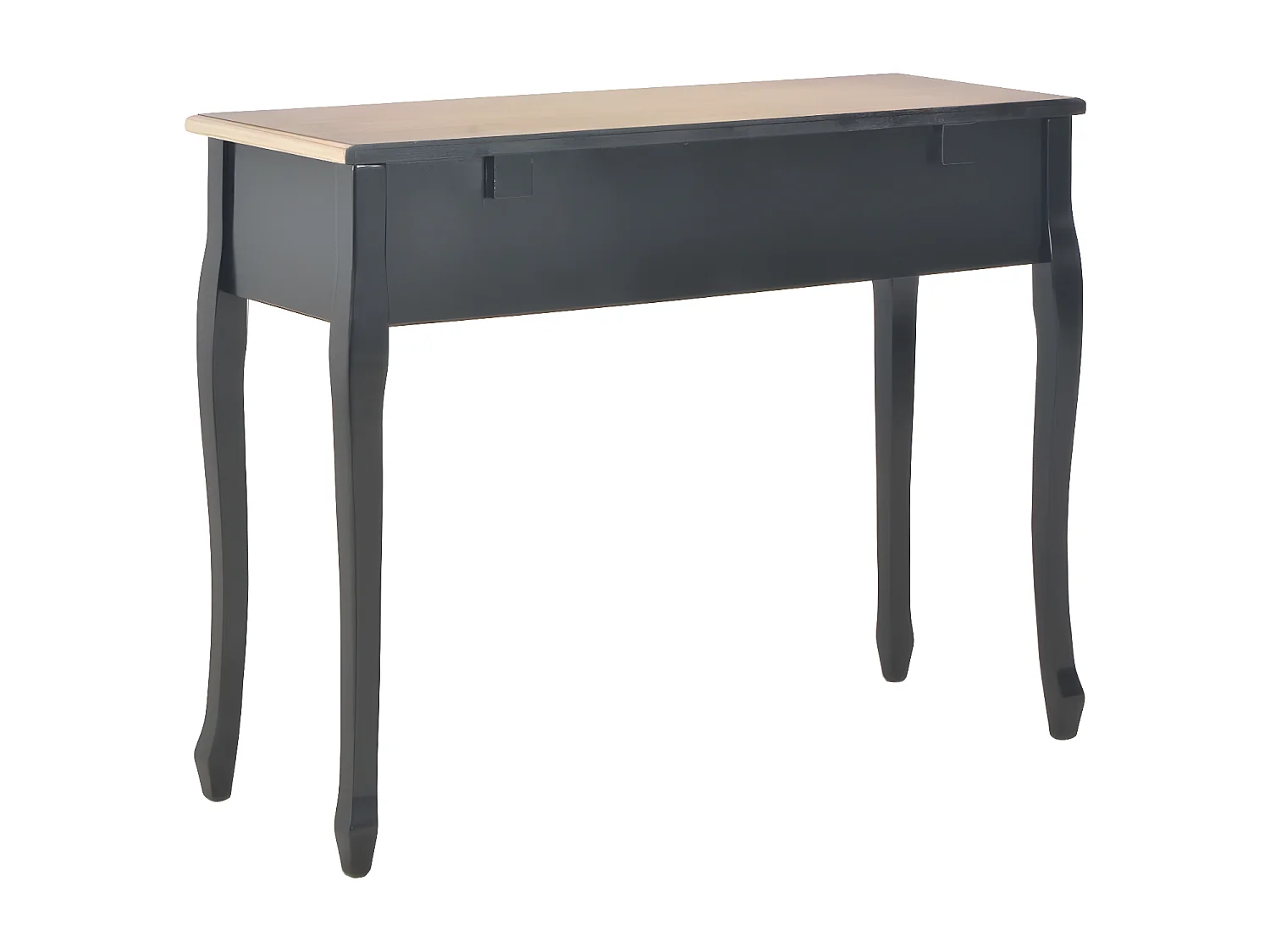 Table de console et coiffeuse avec 3 tiroirs Noir GHR23448