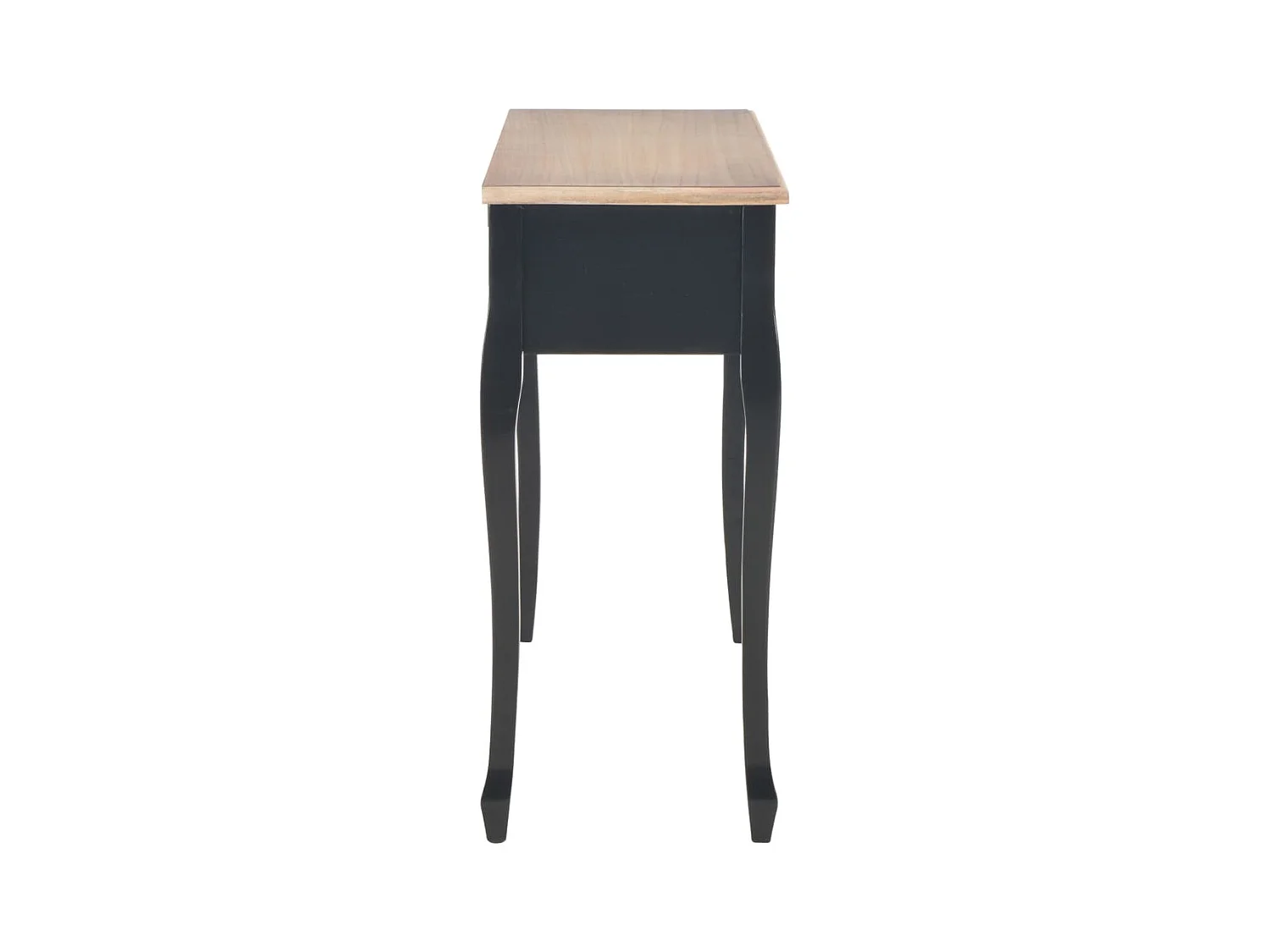 Table de console et coiffeuse avec 3 tiroirs Noir GHR23448