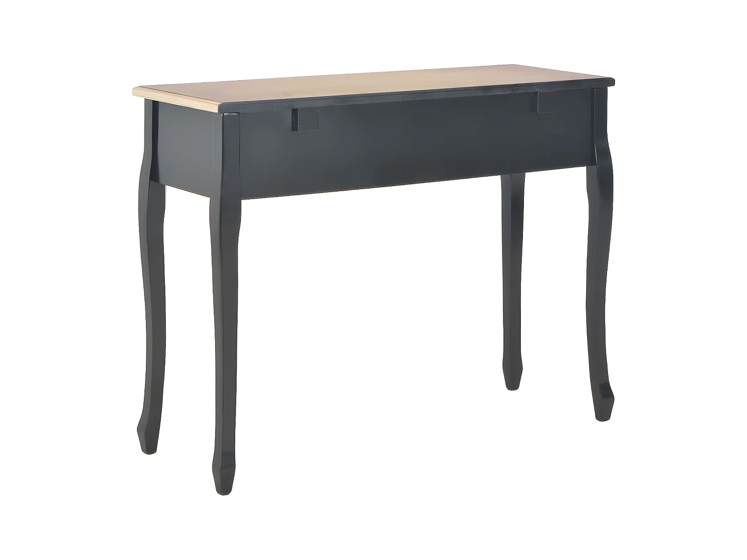 Table de console et coiffeuse avec 3 tiroirs Noir GHR23448
