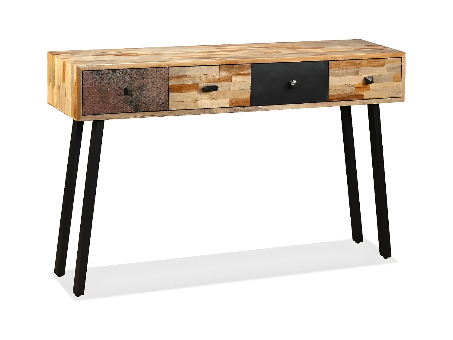 Konsolentisch,Flurtisch Recyceltes Teak Massiv 120 x 30 x 76 cm -gkd493133