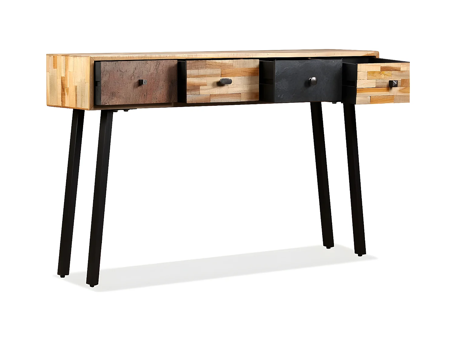 Konsolentisch,Flurtisch Recyceltes Teak Massiv 120 x 30 x 76 cm -gkd493133