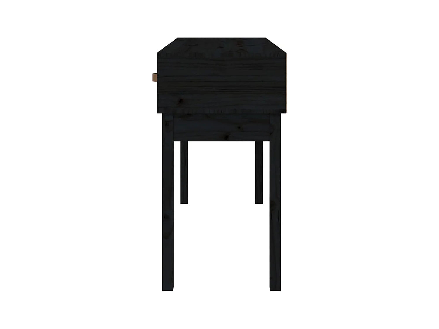 Table console Noir 114x40x75 cm Bois massif de pin GHR61083