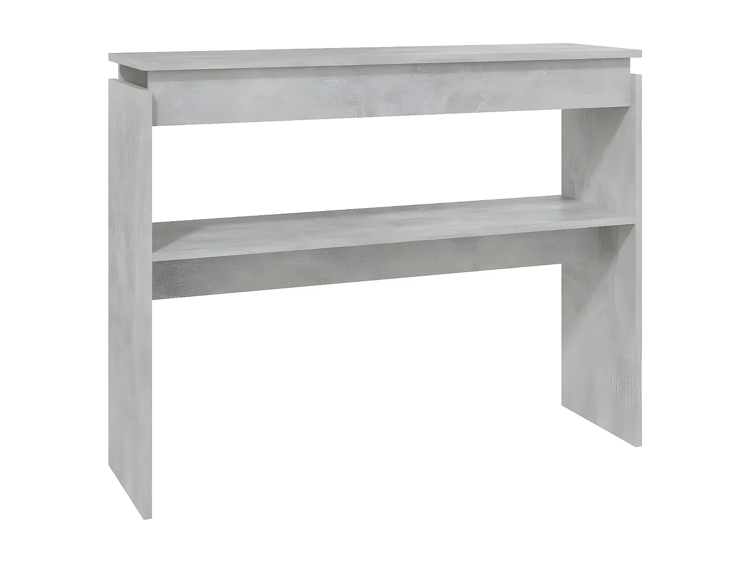 Table console Gris béton 102x30x80 cm Aggloméré GHR71133