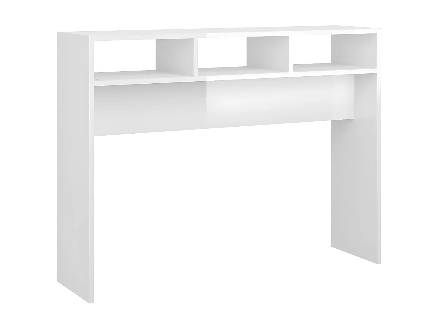 Konsolentisch,Flurtisch Hochglanz-Weiß 105x30x80 cm Holzwerkstoff -gkd639709