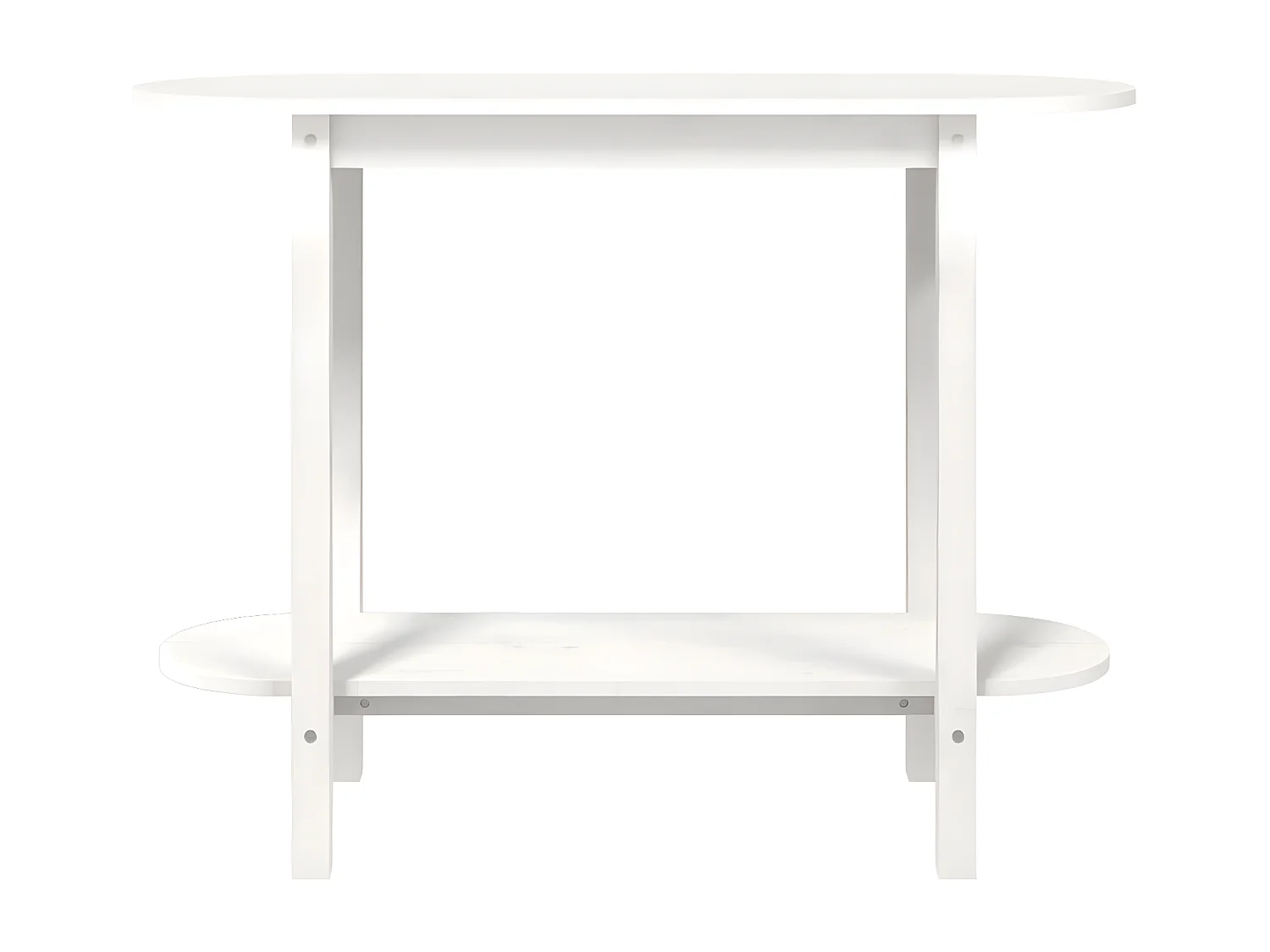 Table console Blanc 110x40x80 cm Bois massif de pin GHR49494