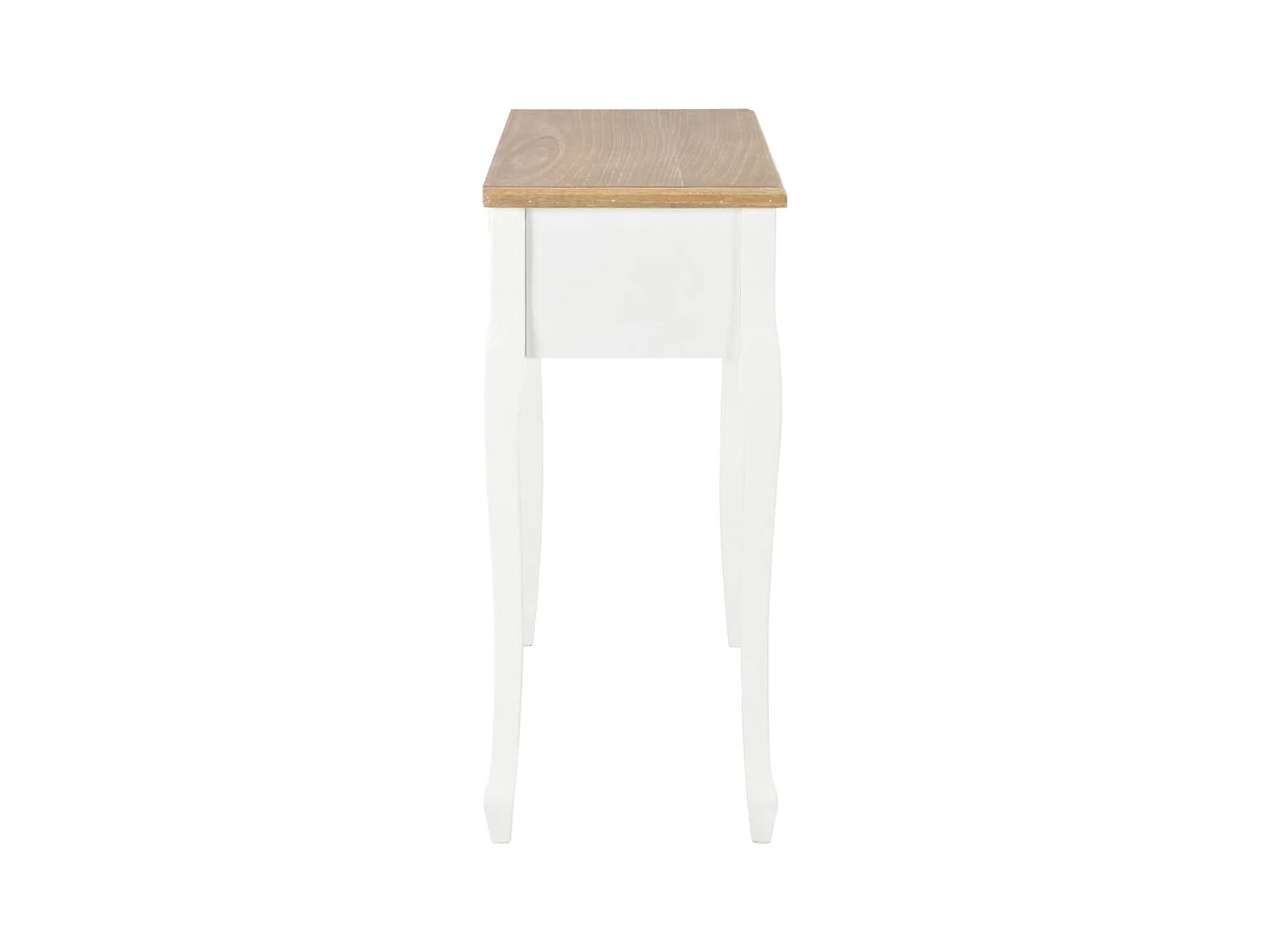 Table de console et coiffeuse avec 3 tiroirs Blanc GHR86570