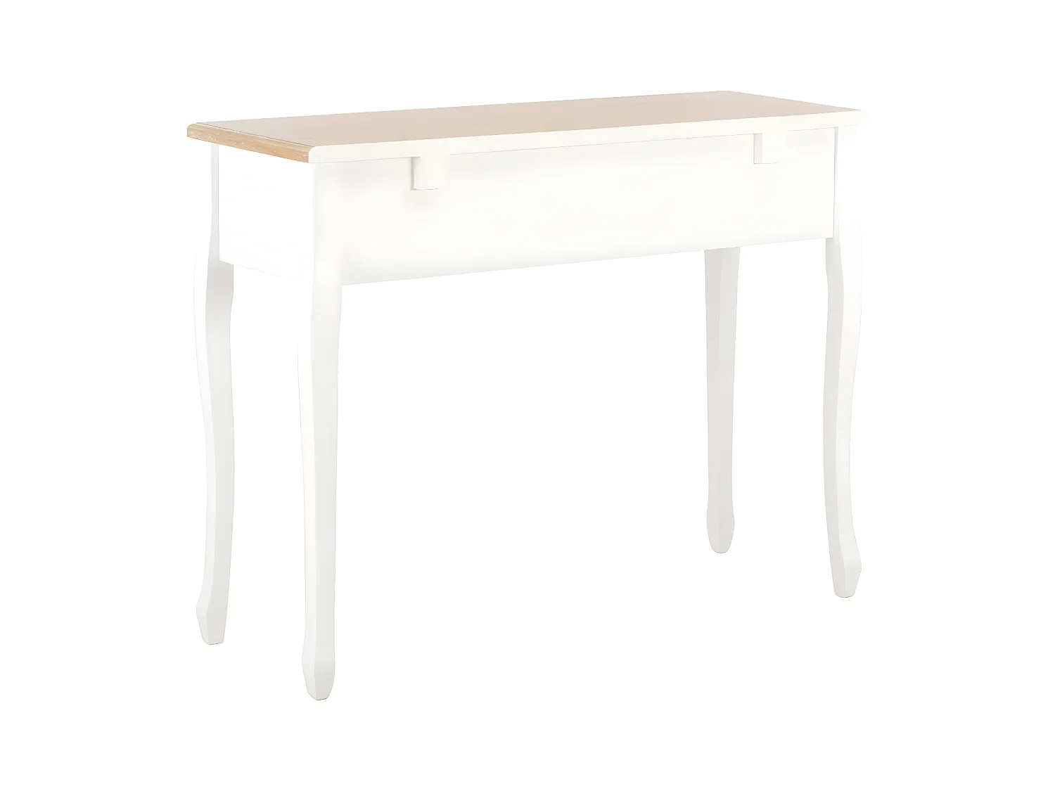 Table de console et coiffeuse avec 3 tiroirs Blanc GHR86570