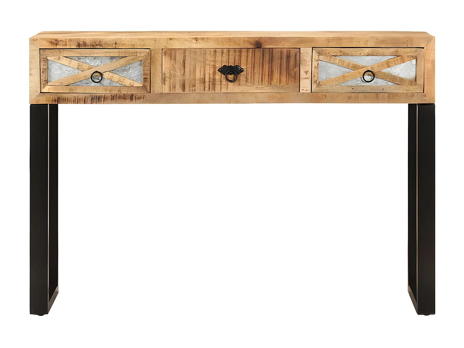 Table console 110 x 30 x 76 cm Bois de manguier massif GHR22781