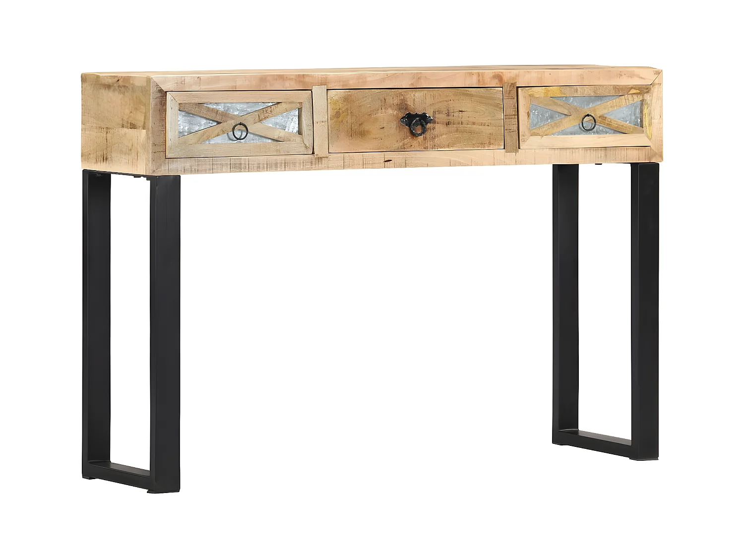 Table console 110 x 30 x 76 cm Bois de manguier massif GHR22781
