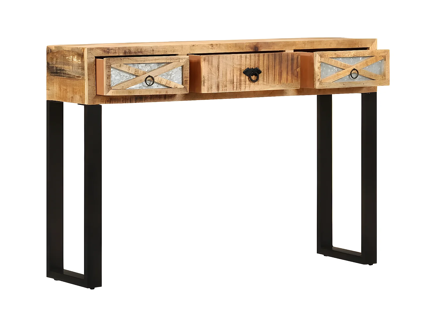 Wandtafel 110x30x76 cm massief mangohout NL919664