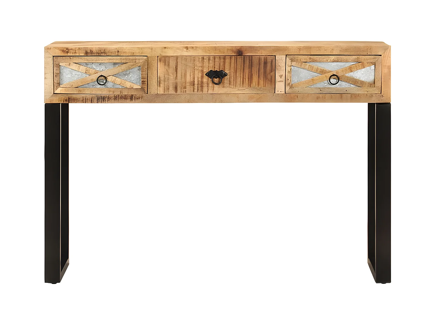 Wandtafel 110x30x76 cm massief mangohout NL919664