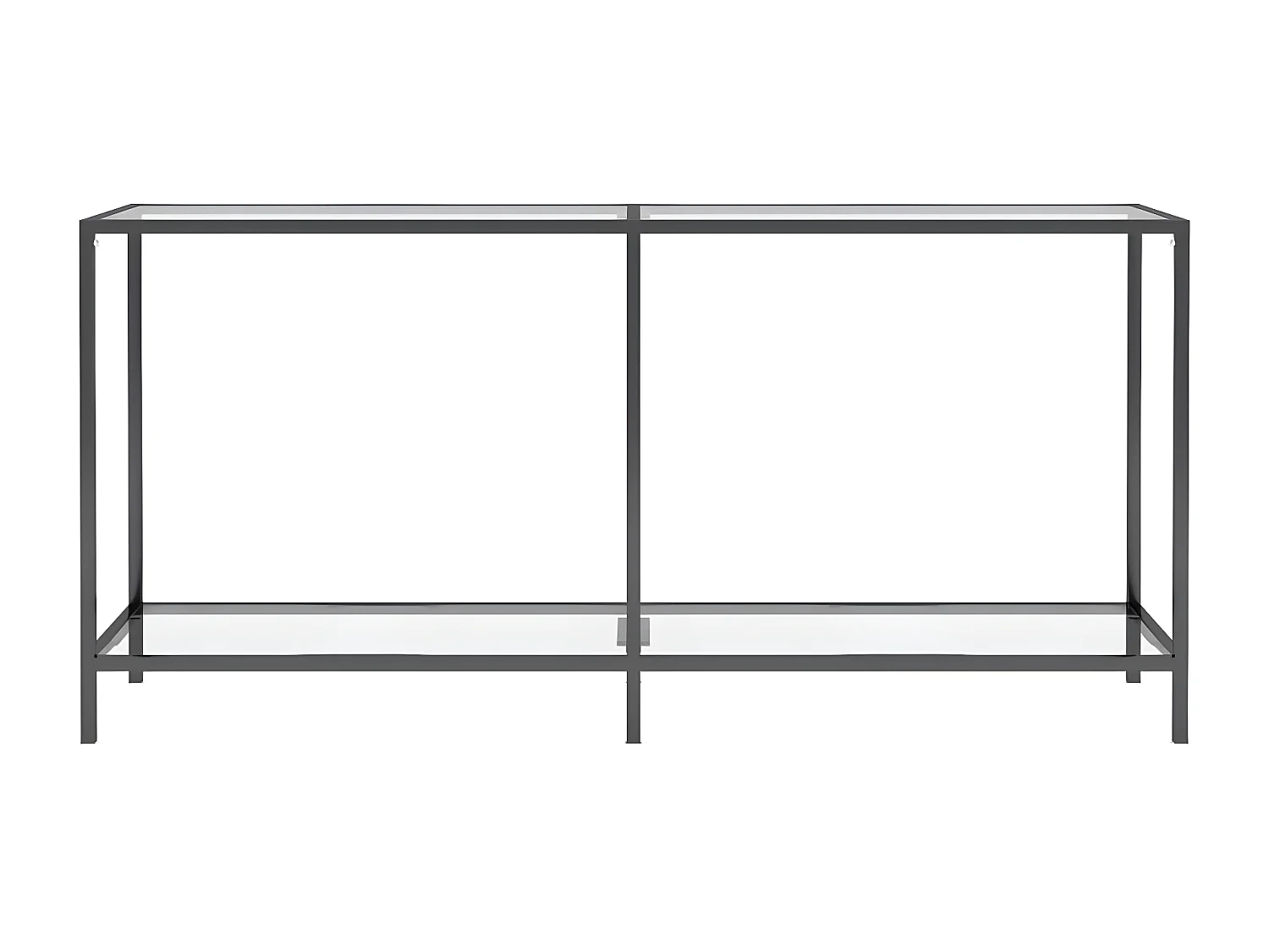 Table console Transparent 160x35x75,5 cm Verre trempé GHR85676