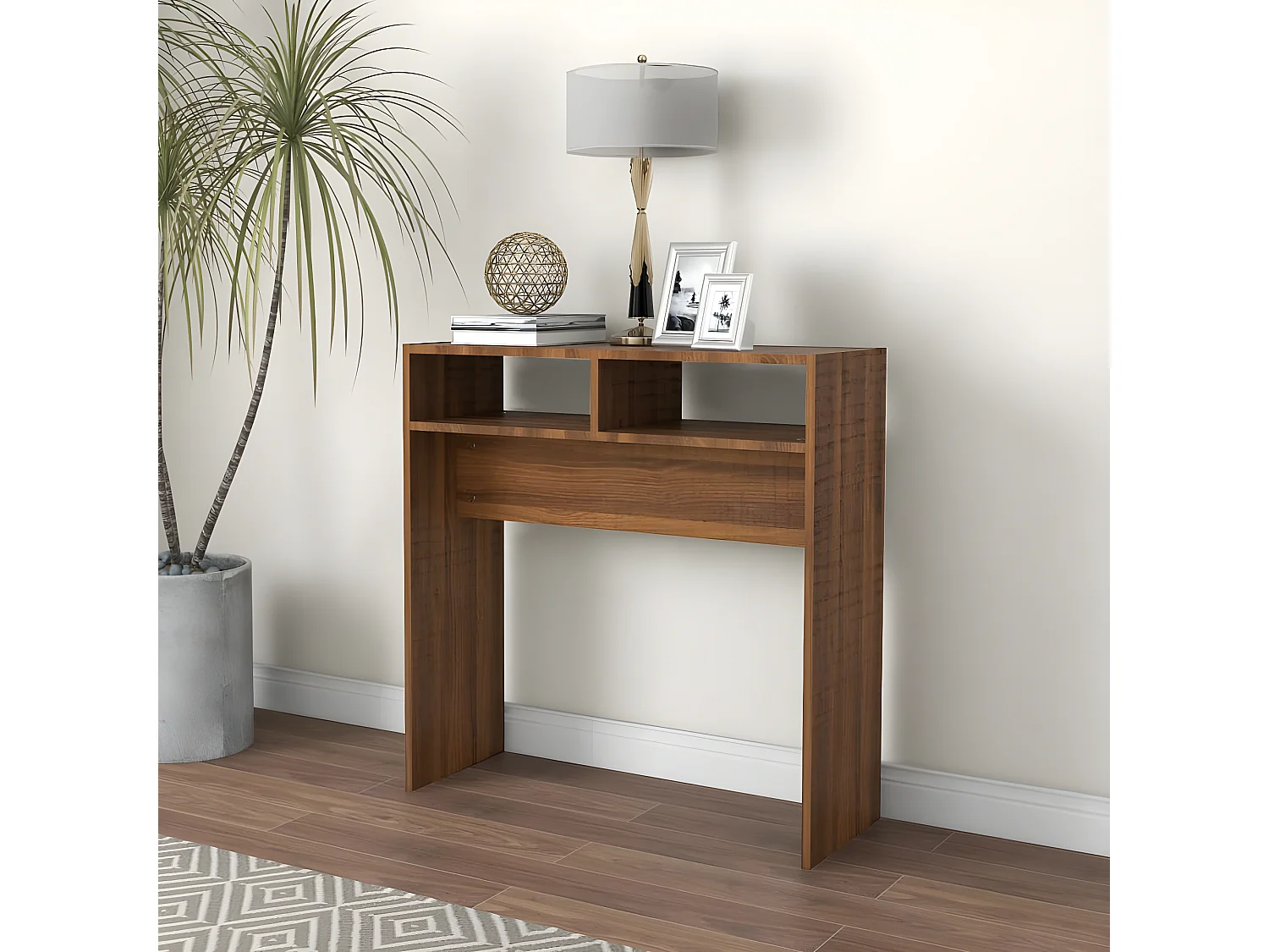 Konsolentisch,Flurtisch Braun Eichen-Optik 78x30x80 cm Holzwerkstoff -gkd189751