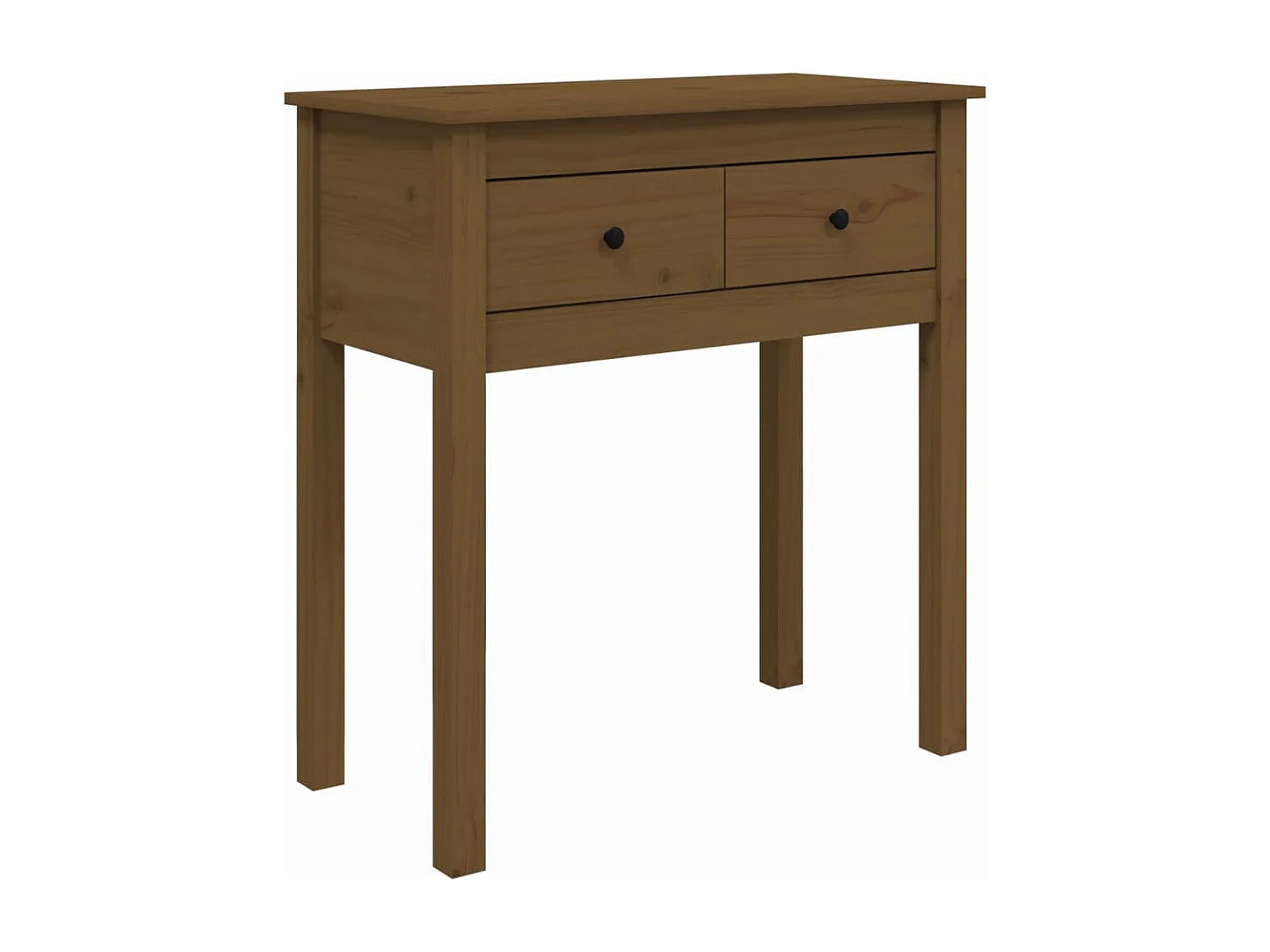 Wandtafel 70x35x75 cm massief grenenhout honingbruin NL624432