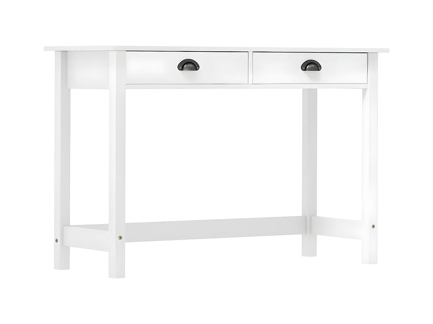 Table console Hill avec 2 tiroirs 110x45x74 cm Bois pin massif GHR61026