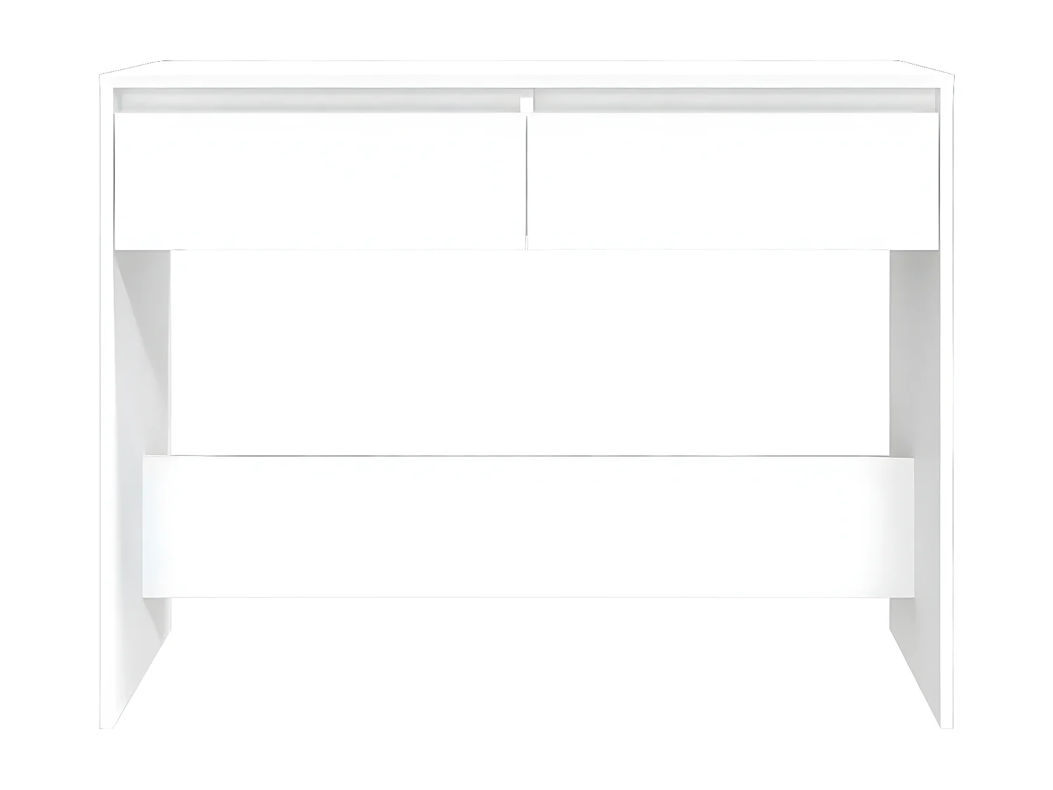 Table console Blanc 100x35x76,5 cm Aggloméré GHR68125