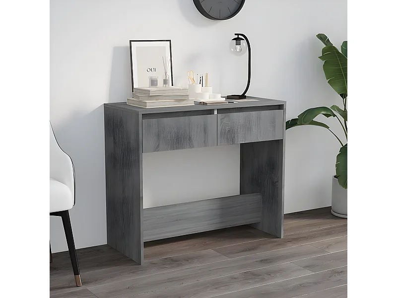 Table console Sonoma gris 89x41x76,5 cm Acier GHR45227