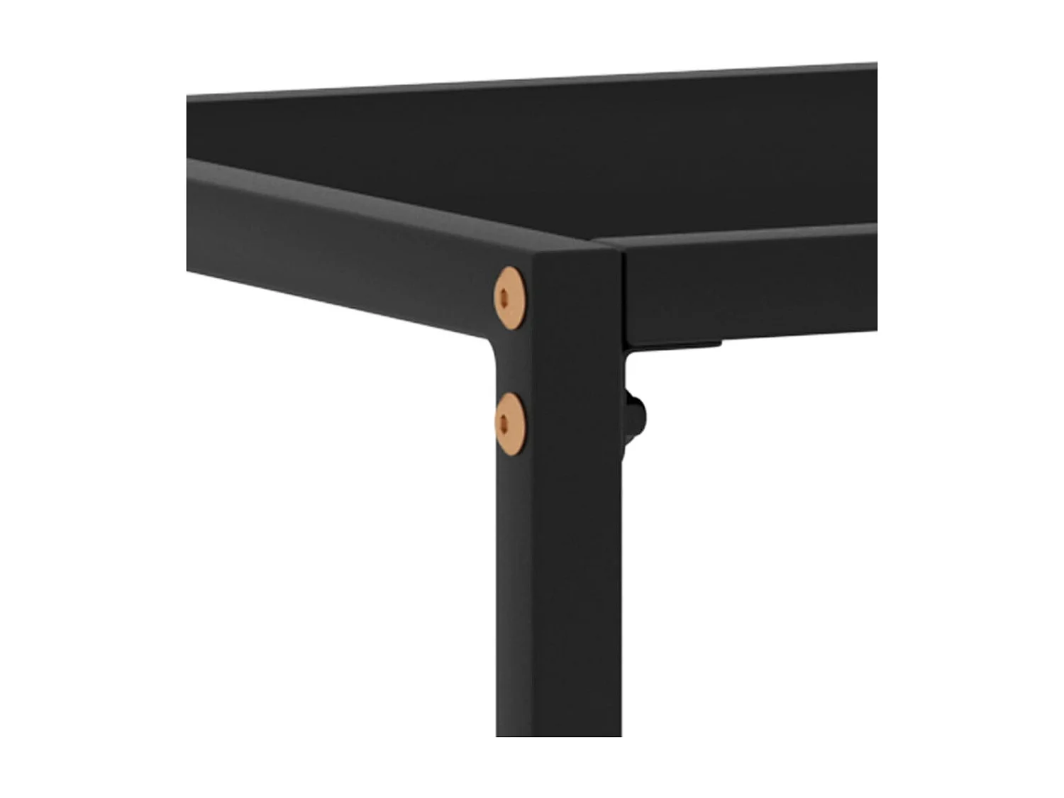 Mesa consola 60x35x75 cm vidro temperado preto PT822982