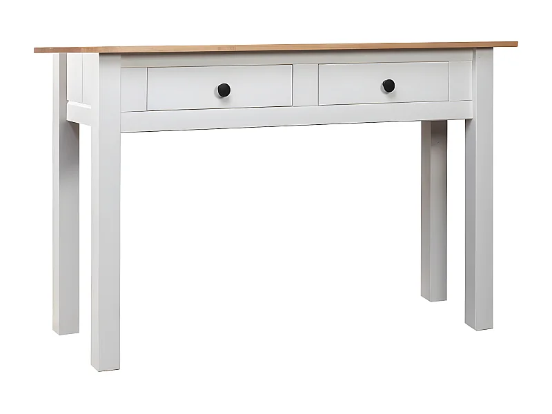 Konsolentisch,Flurtisch Weiß 110x40x72 cm Kiefernholz Panama -gkd244303