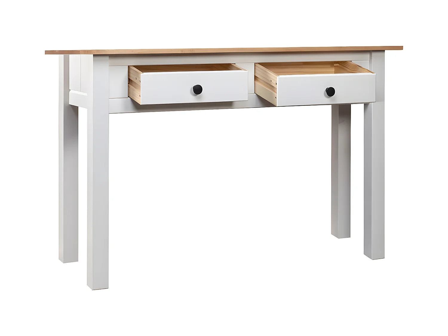 Konsolentisch,Flurtisch Weiß 110x40x72 cm Kiefernholz Panama -gkd244303