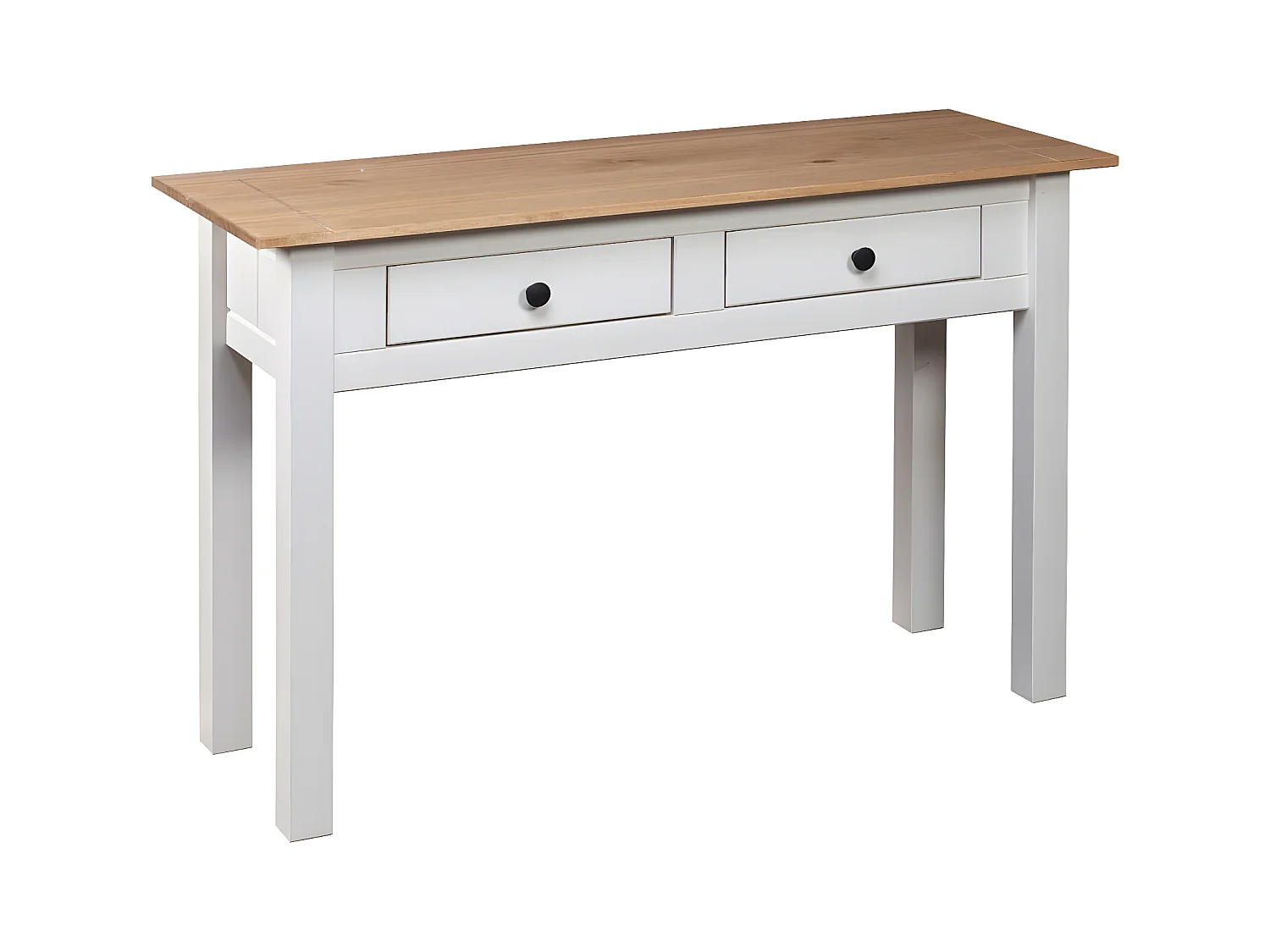 Konsolentisch,Flurtisch Weiß 110x40x72 cm Kiefernholz Panama -gkd244303