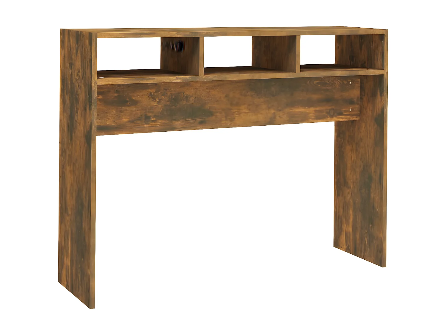 Table console Chêne fumé 105x30x80 cm Bois d'ingénierie GHR25537