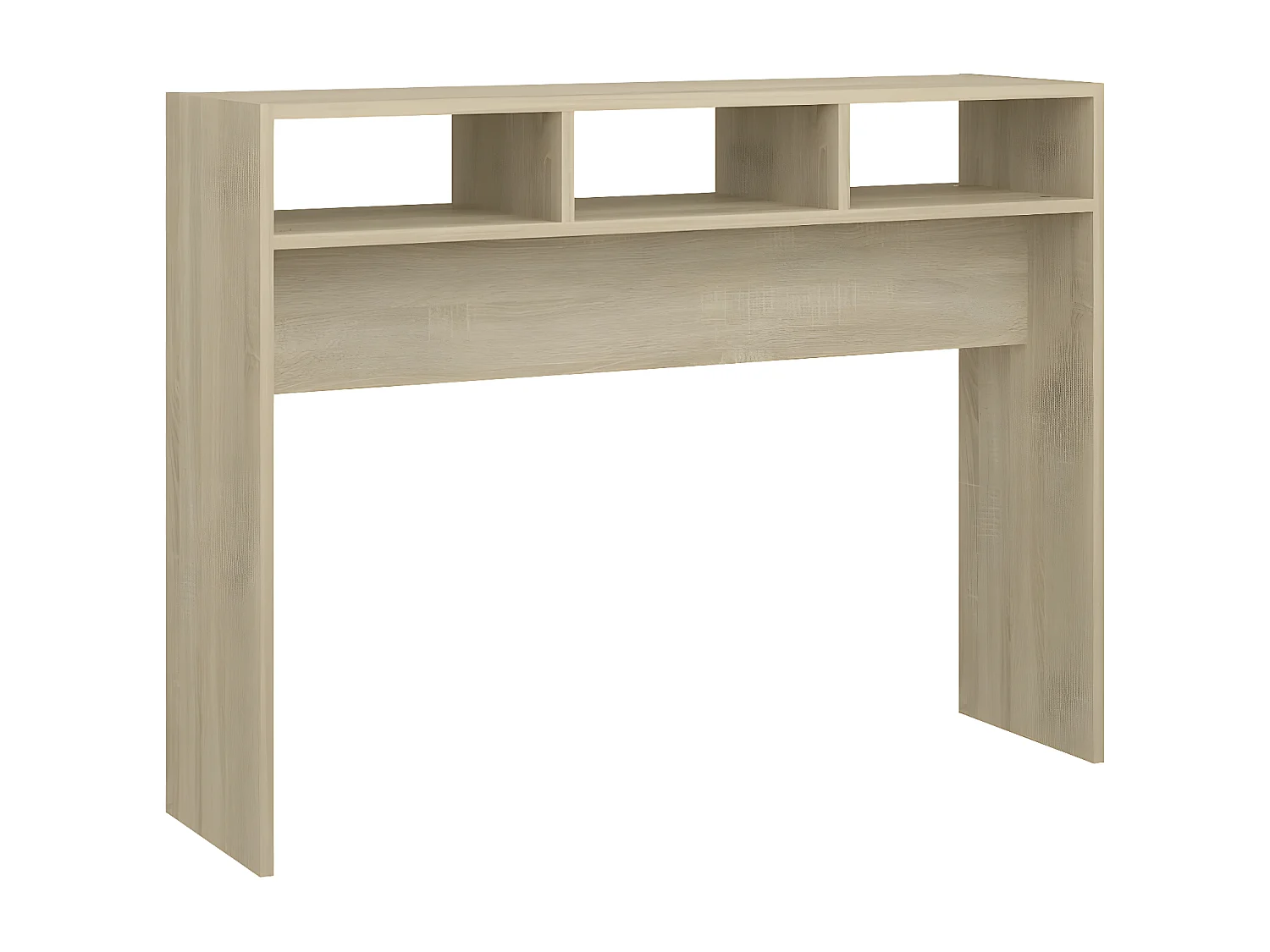 Mesa consola madera contrachapada roble Sonoma 105x30x80 cm ES348602