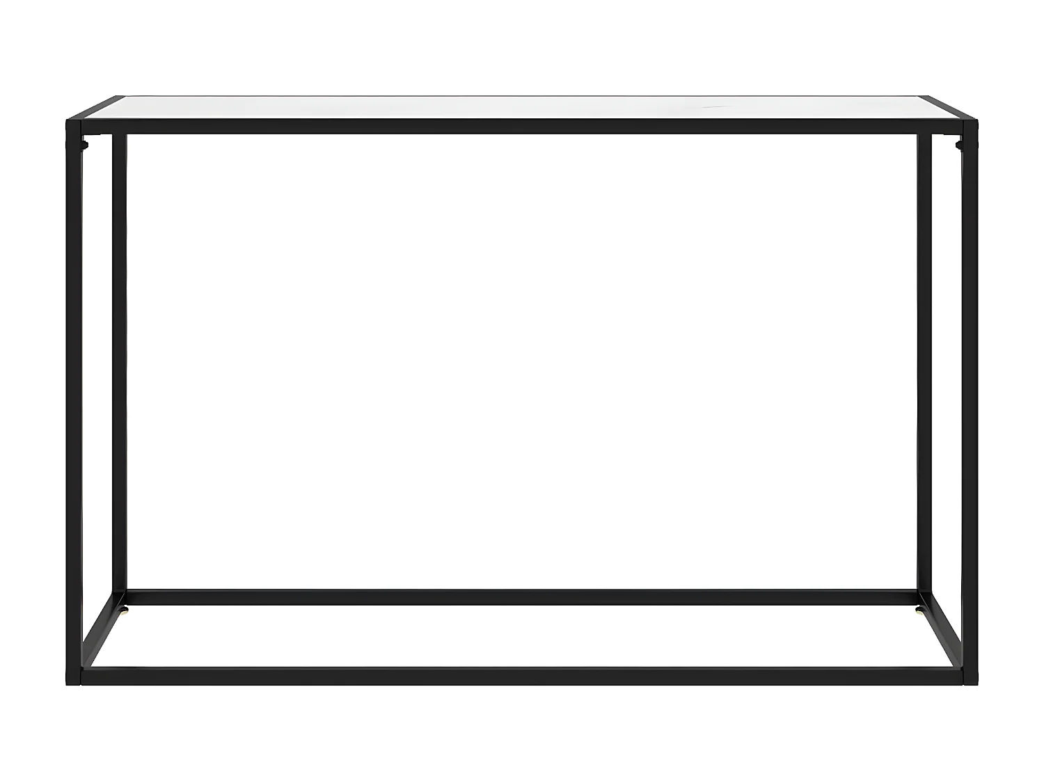 Table console Blanc 120x35x75 cm Verre trempé GHR42277