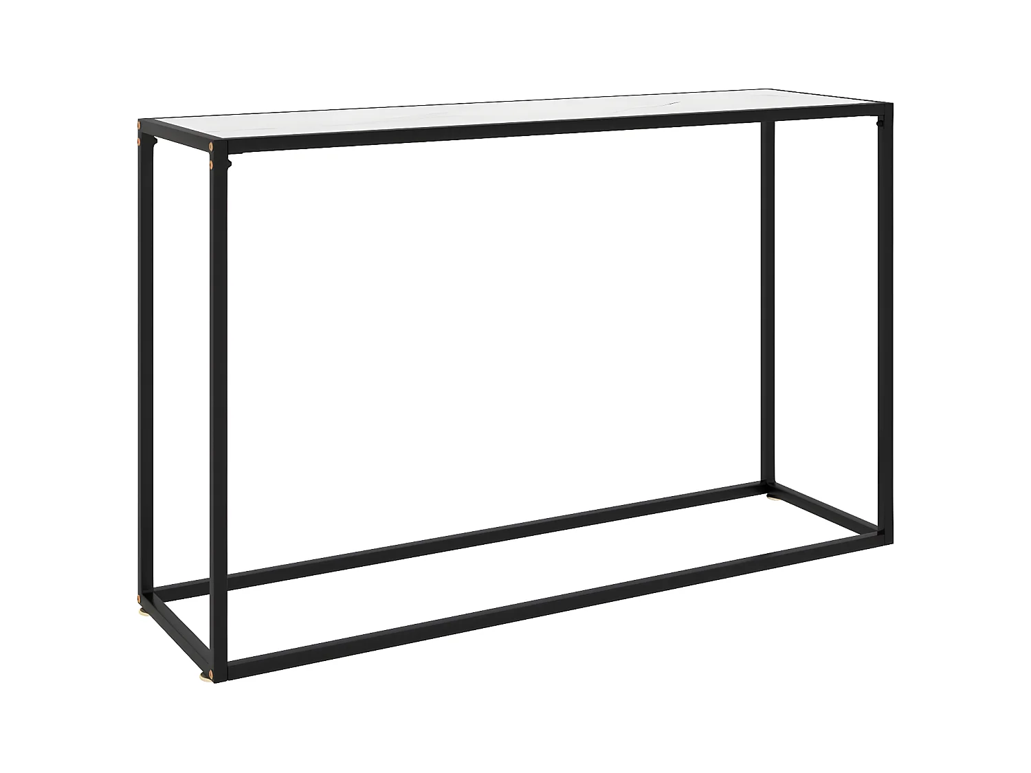 Table console Blanc 120x35x75 cm Verre trempé GHR42277