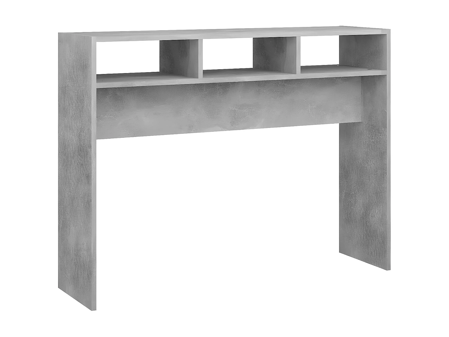 Table console Gris béton 105x30x80 cm Aggloméré GHR16310