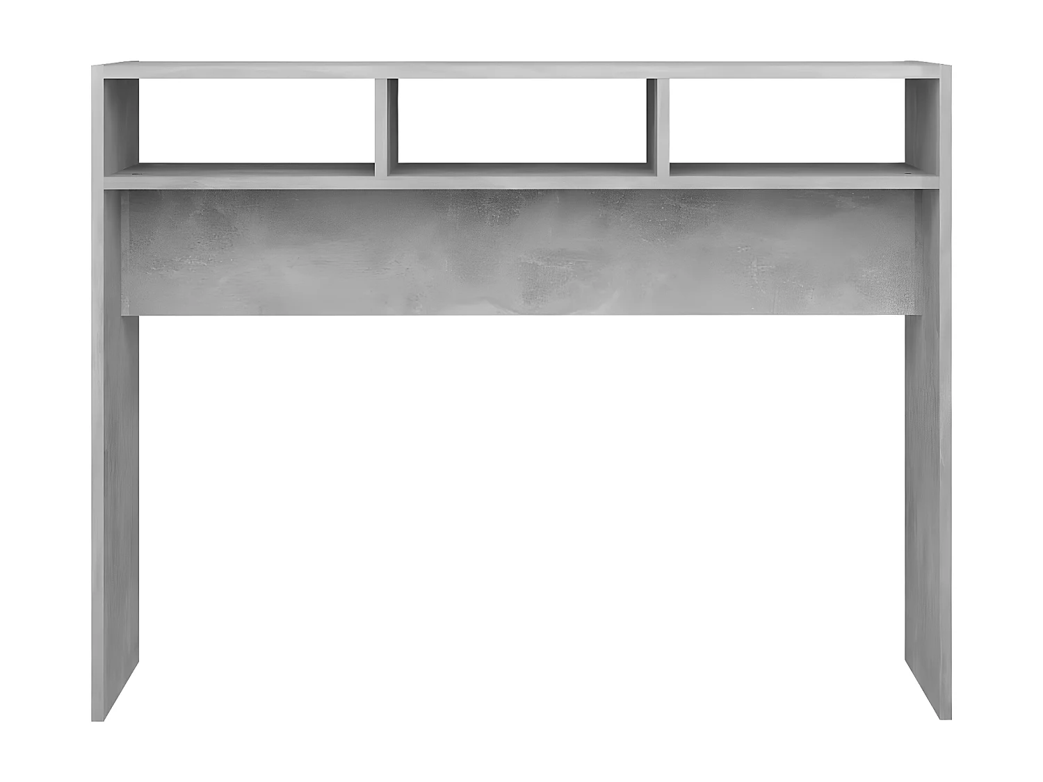 Table console Gris béton 105x30x80 cm Aggloméré GHR16310