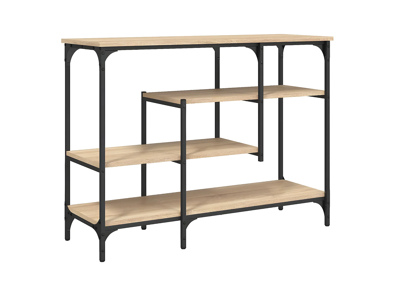 Konsolentisch,Flurtisch mit Ablagen Sonoma-Eiche 100x35x75 cm -gkd360232