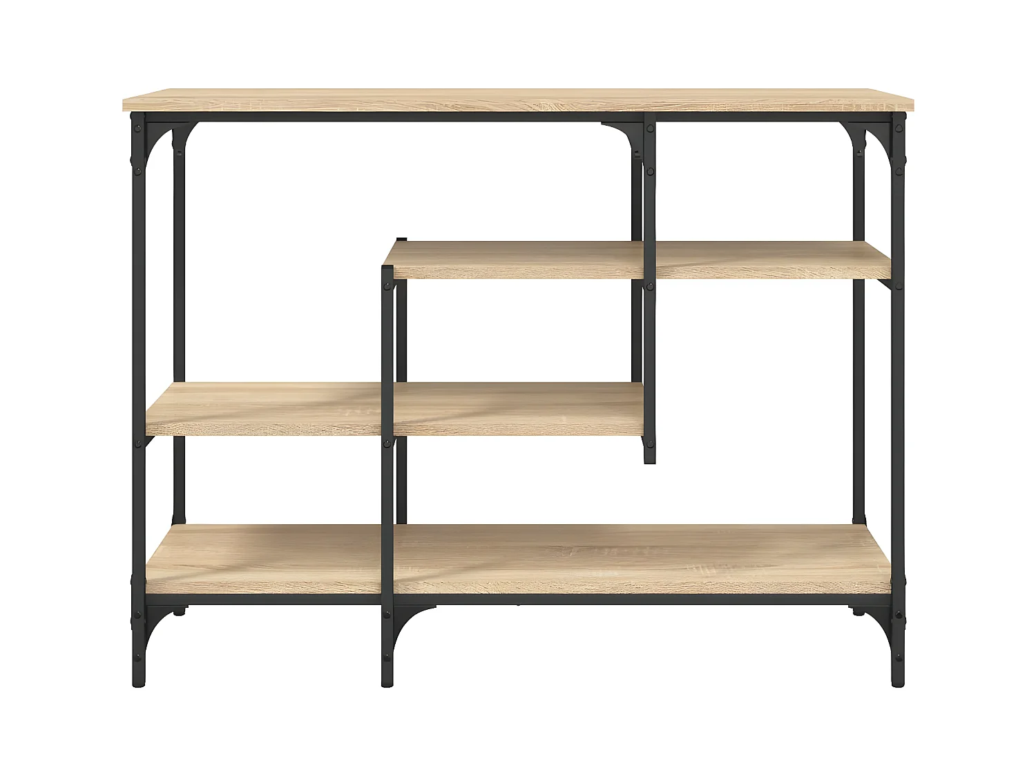 Konsolentisch,Flurtisch mit Ablagen Sonoma-Eiche 100x35x75 cm -gkd360232