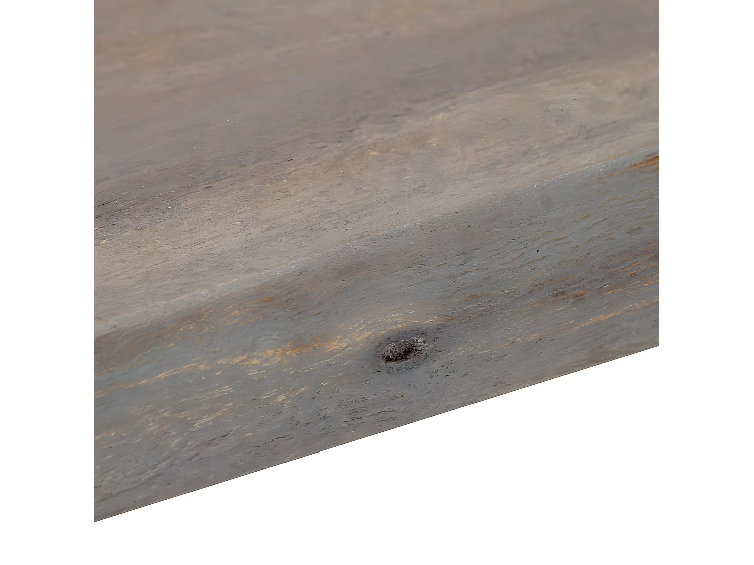 Konsolentisch,Flurtisch Grau 115 x 35 x 76 cm Massivholz Akazie und Eisen -gkd389330