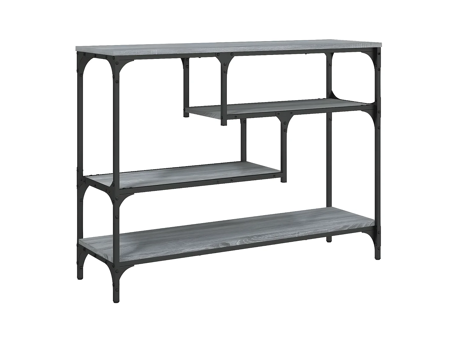 Mesa consola 100x30x75 cm derivados de madeira cinzento sonoma PT225922