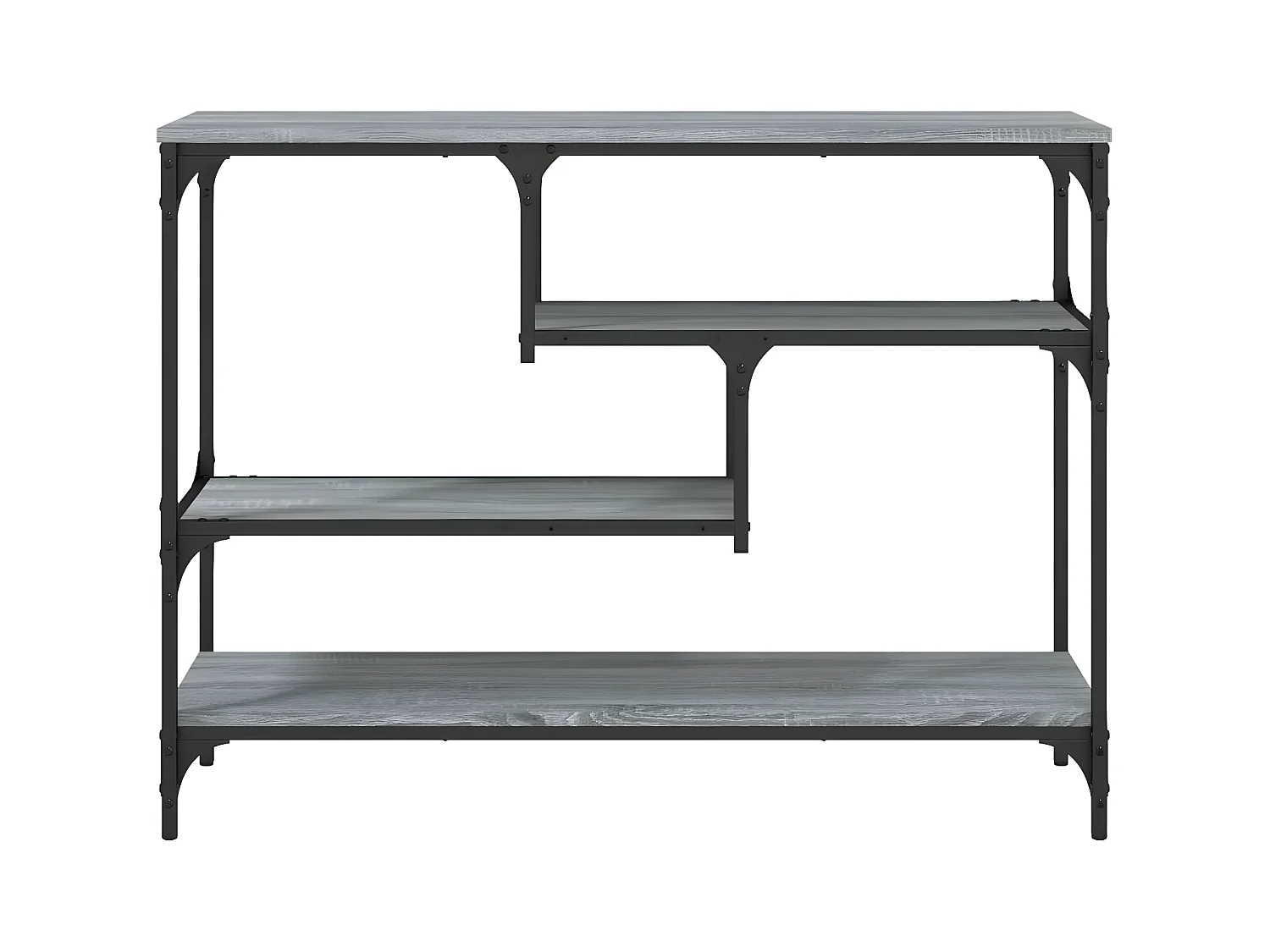 Mesa consola 100x30x75 cm derivados de madeira cinzento sonoma PT225922