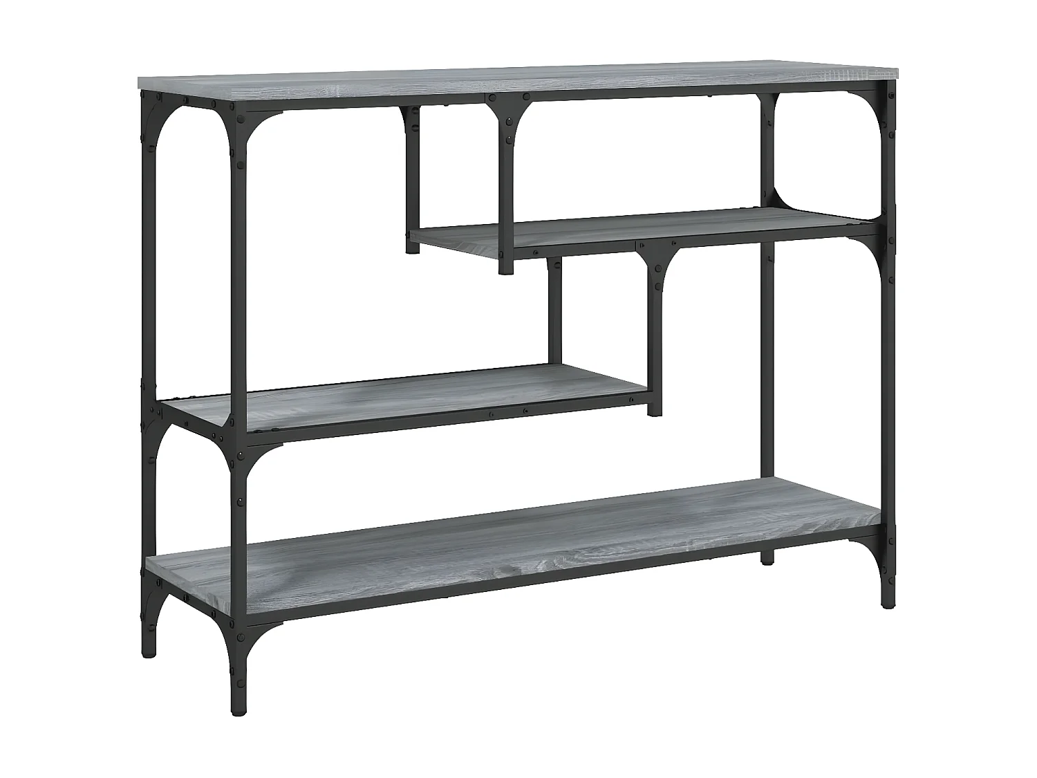 Table console sonoma gris 100x30x75 cm bois d'ingénierie GHR67416