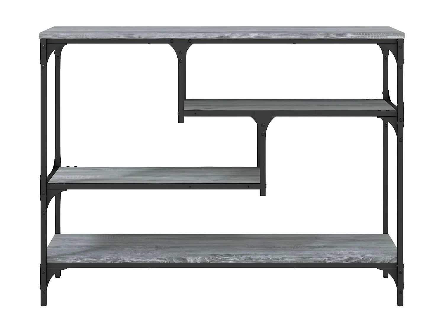 Table console sonoma gris 100x30x75 cm bois d'ingénierie GHR67416