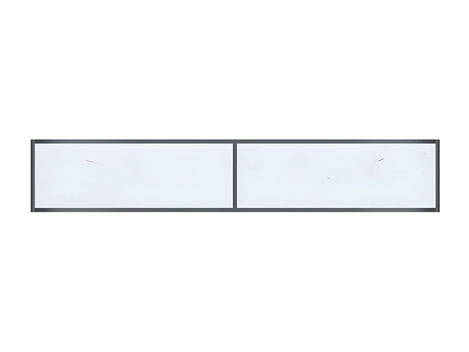 Table console Blanc 200x35x75,5 cm Verre trempé GHR34271