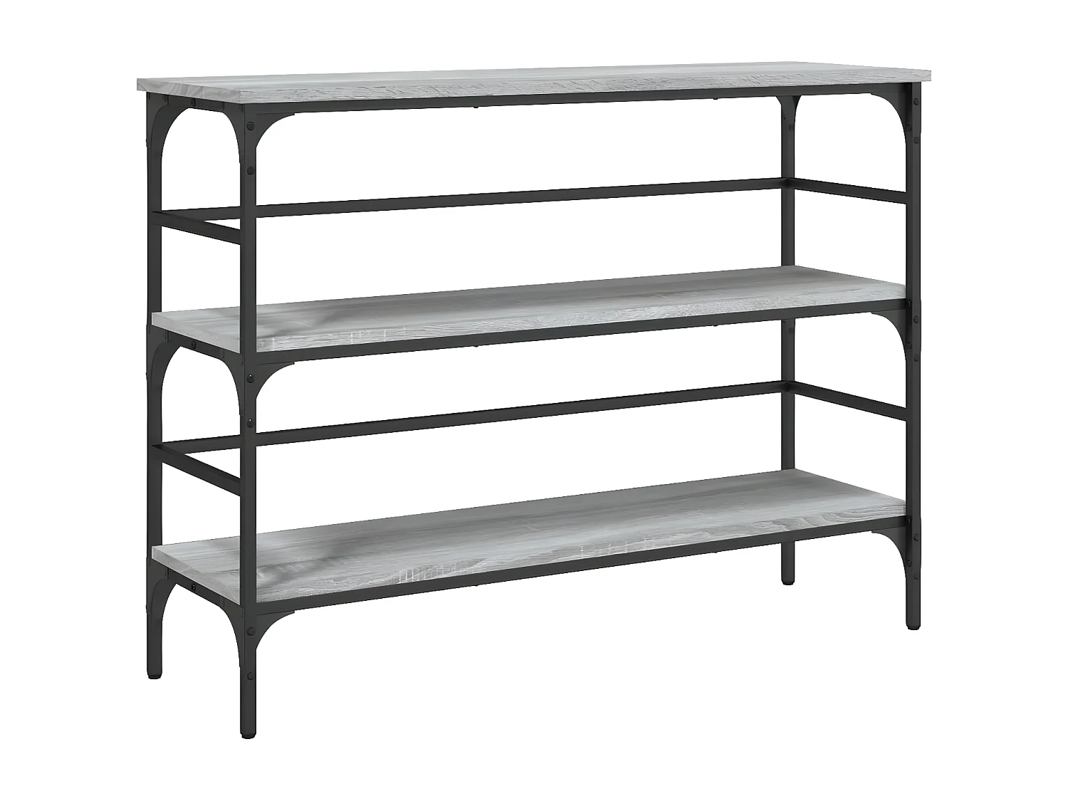 Mesa consola 100x32x75 cm derivados de madeira cinzento sonoma PT388802