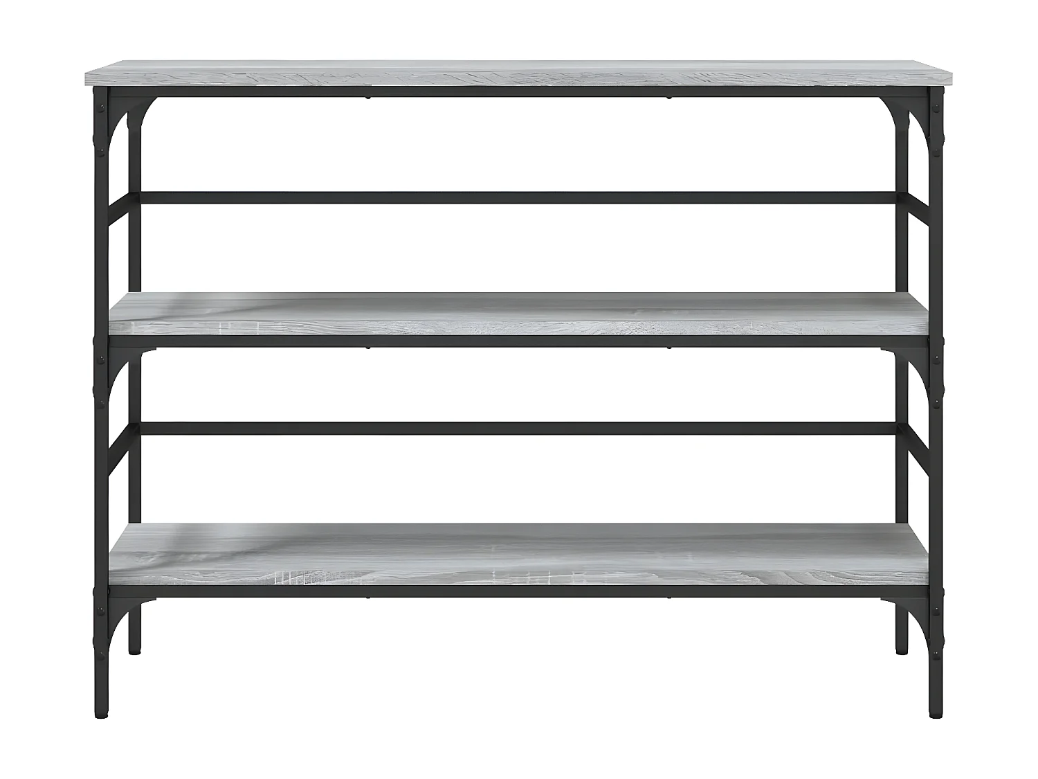 Mesa consola 100x32x75 cm derivados de madeira cinzento sonoma PT388802