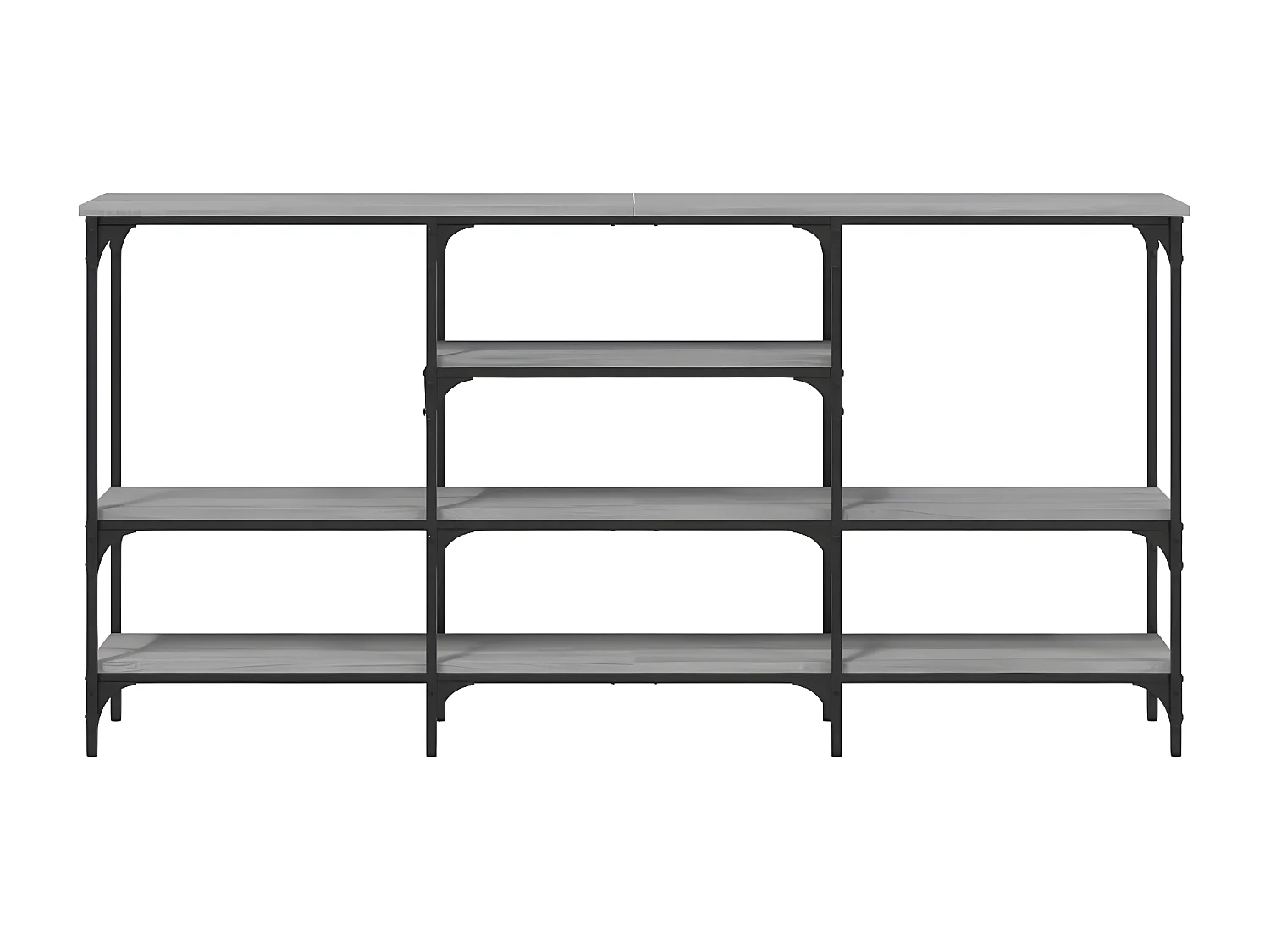 Table console sonoma gris 160x29x80 cm bois d'ingénierie GHR86774