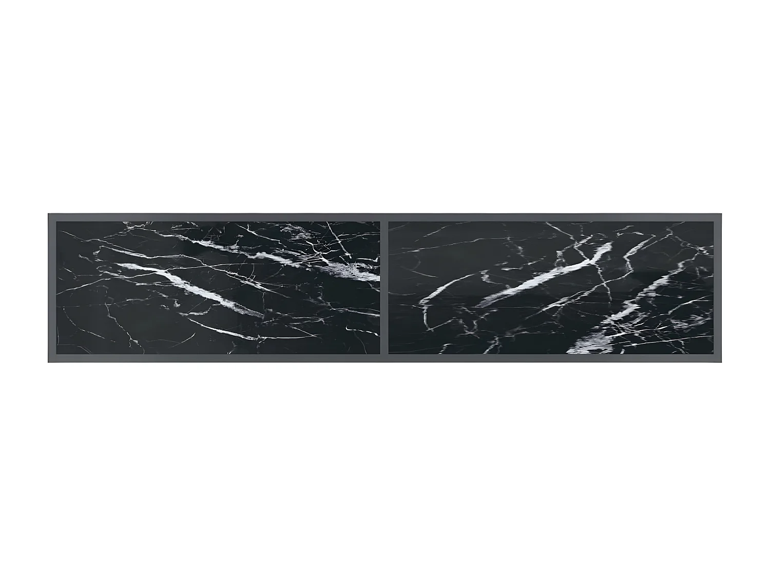 Table console Noir 160x35x75,5 cm Verre trempé GHR34585