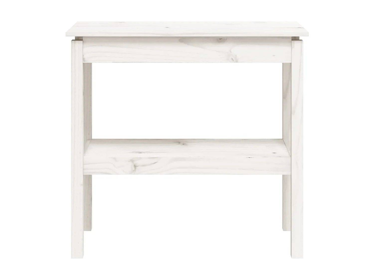 Table console Blanc 80x40x75 cm Bois de pin solide GHR13751
