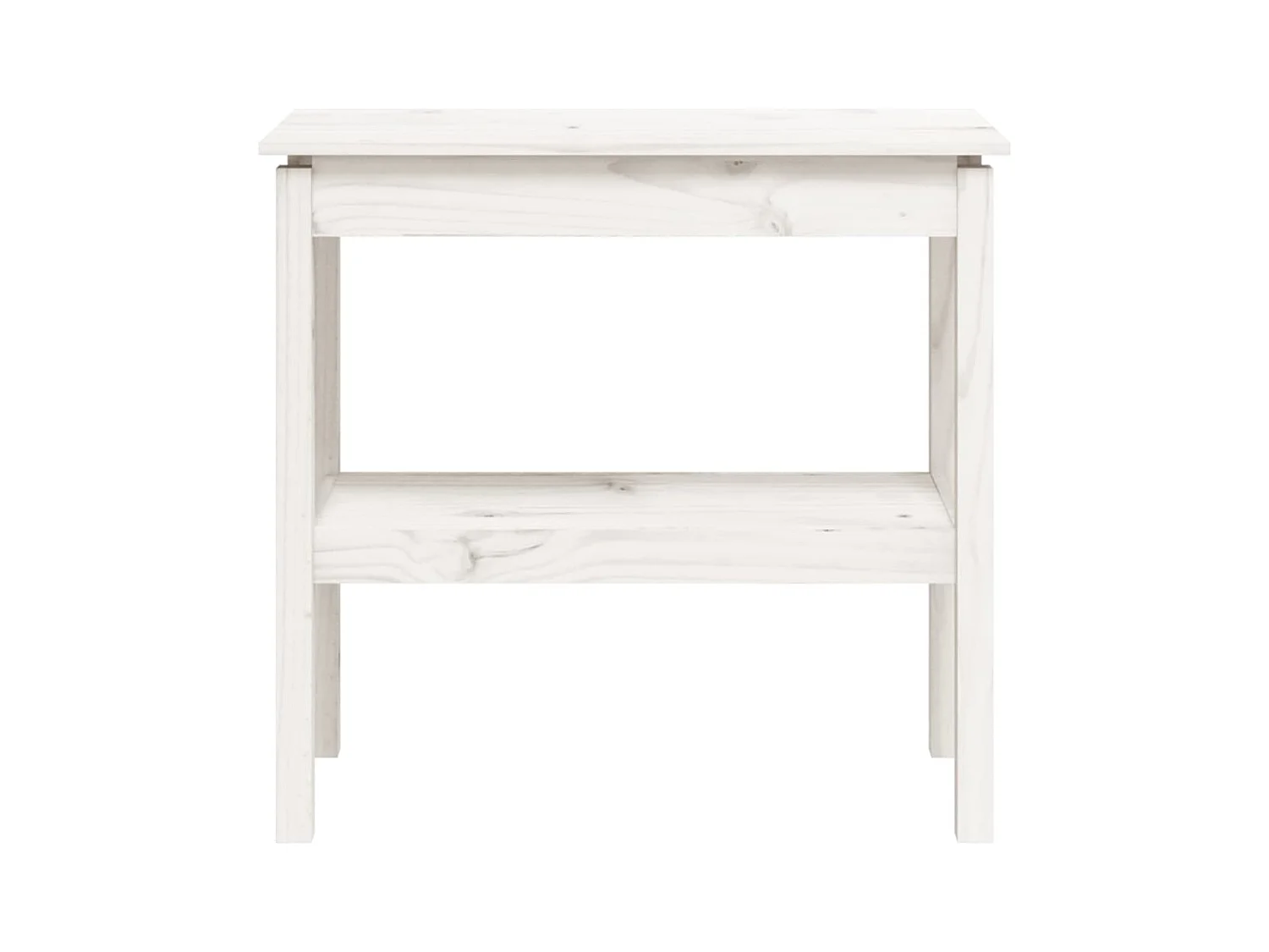 Konsolentisch,Flurtisch Weiß 80x40x75 cm Massivholz Kiefer -gkd307316