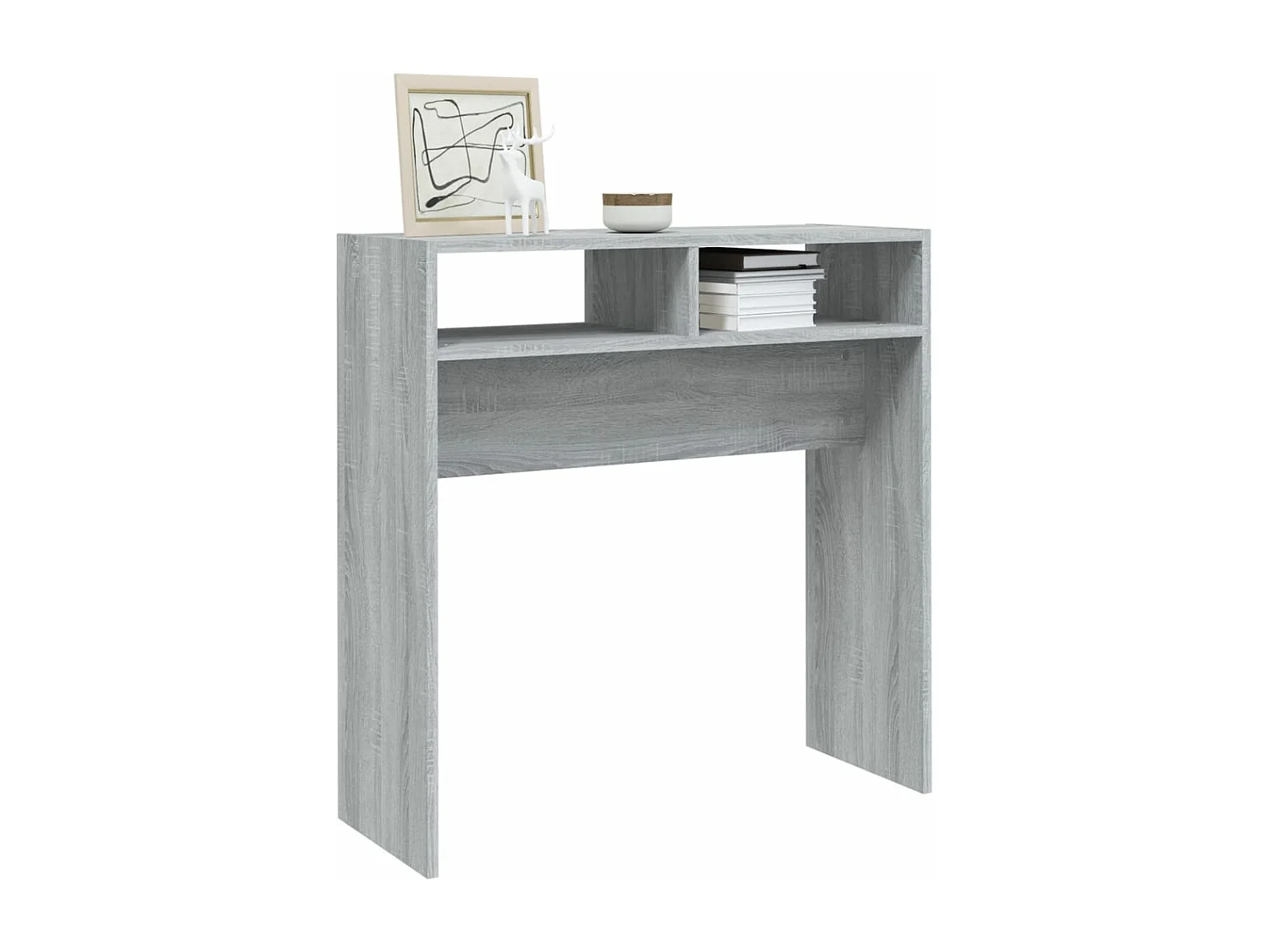 Table console Sonoma gris 78x30x80 cm Bois d'ingénierie GHR26448