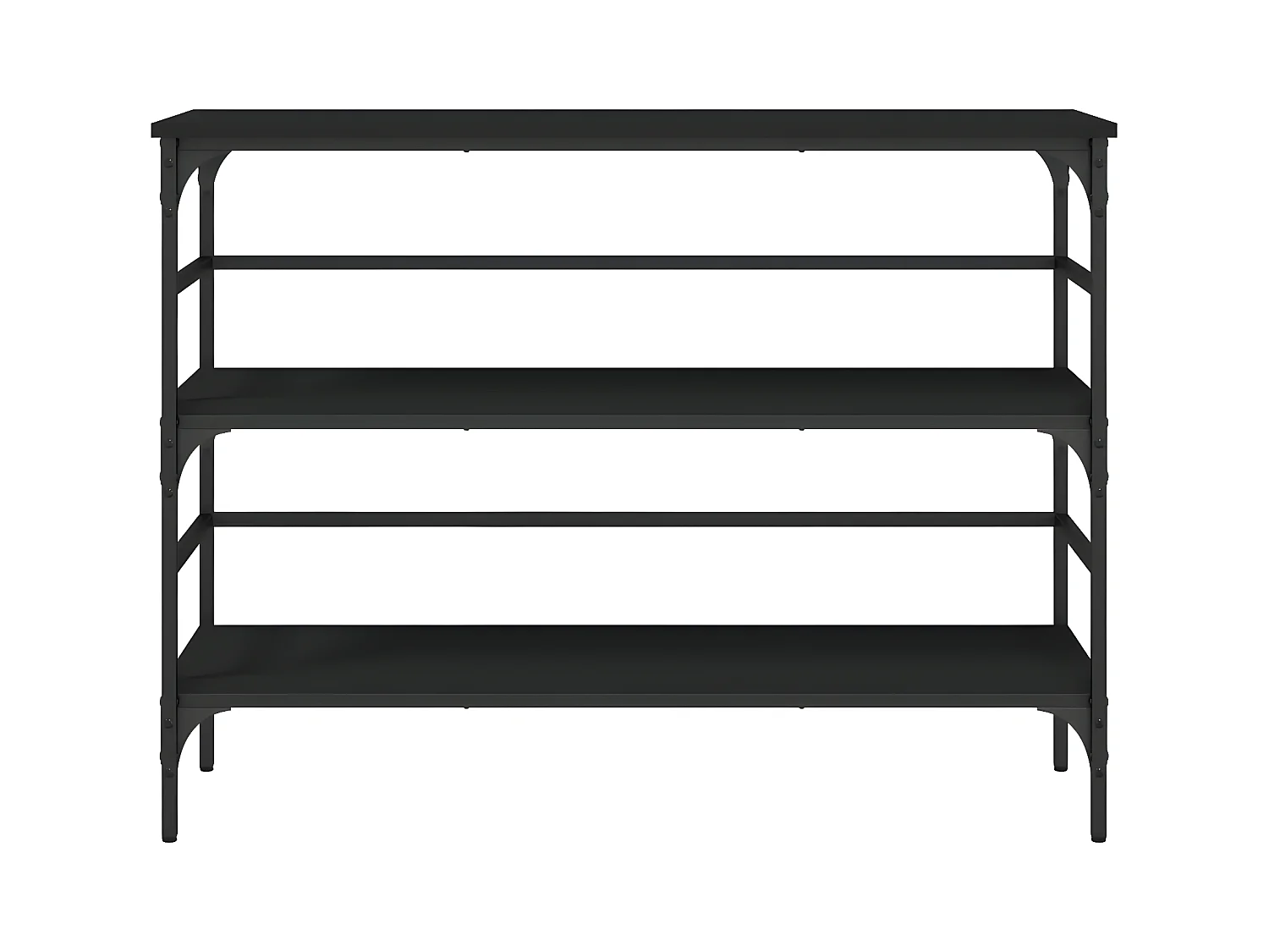 Konsolentisch,Flurtisch Schwarz 100x32x75 cm Holzwerkstoff -gkd695460